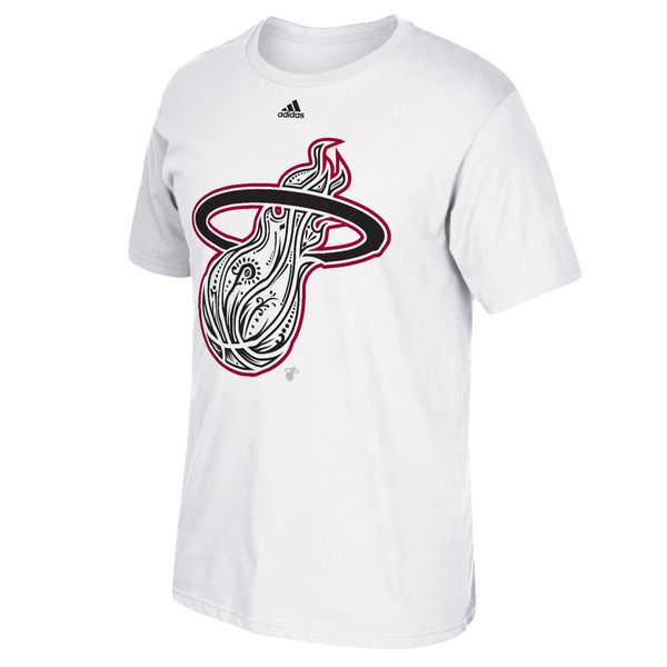 Miami Heat Noches Enebea Mask WEM T-Shirt - White,We sell and wholesale Miami Heat Noches Enebea Mask WEM T-Shirt - White on line form chian!